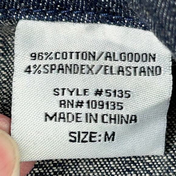 Apple Bottoms Y2K Logo Blue Denim Jean Blazer Jacket Sz M y2kfashion hip hop - Picture 8 of 9